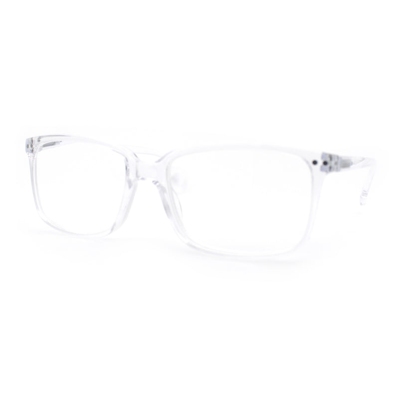 Stylish Classic Thin Plastic Rectangular Horn Rim Reading Glasses