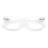 Stylish Classic Thin Plastic Rectangular Horn Rim Reading Glasses