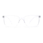 Stylish Classic Thin Plastic Rectangular Horn Rim Reading Glasses