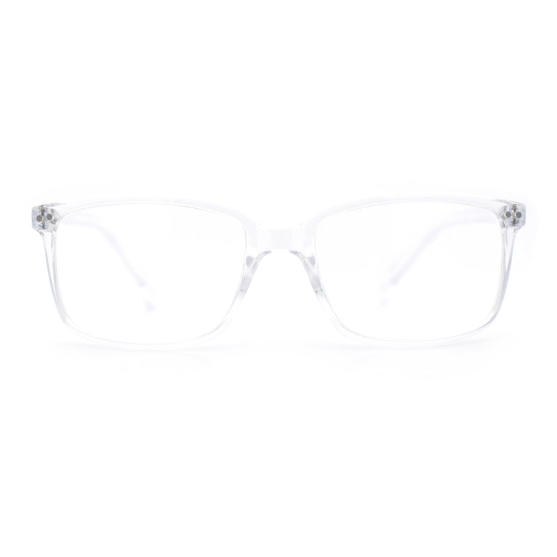 Stylish Classic Thin Plastic Rectangular Horn Rim Reading Glasses