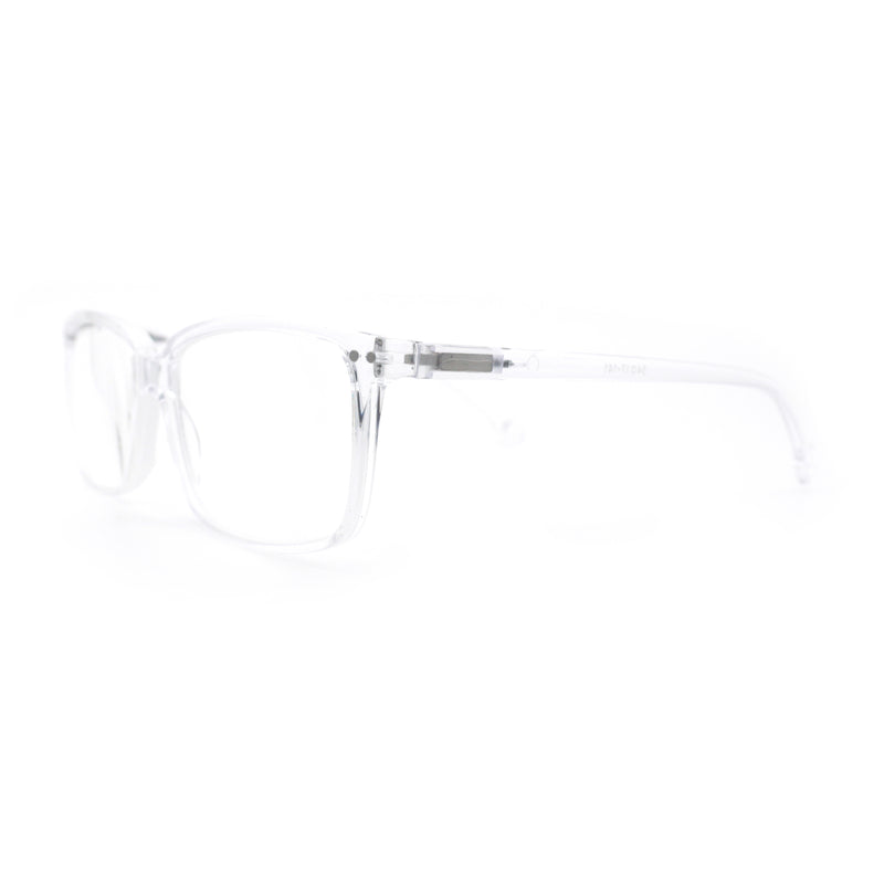 Stylish Classic Thin Plastic Rectangular Horn Rim Reading Glasses