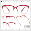 Stylish Classic Thin Plastic Rectangular Horn Rim Reading Glasses
