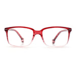 Stylish Classic Thin Plastic Rectangular Horn Rim Reading Glasses