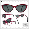 Cateye Magnetic Clip On Polarized Sunglasses On Bifocal Reading Glasses