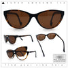 Cateye Magnetic Clip On Polarized Sunglasses On Bifocal Reading Glasses