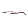 Luxury Light Weight Rimless Spring Hinge Narrow Rectangle Reading Glasses