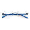 Luxury Light Weight Rimless Spring Hinge Narrow Rectangle Reading Glasses