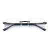 Luxury Light Weight Rimless Spring Hinge Narrow Rectangle Reading Glasses