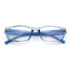 Fancy Narrow Rectangle Spring Hinge Light Weight Plastic Reading Glasses