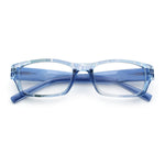 Fancy Narrow Rectangle Spring Hinge Light Weight Plastic Reading Glasses