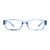 Fancy Narrow Rectangle Spring Hinge Light Weight Plastic Reading Glasses