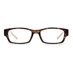 Fancy Narrow Rectangle Spring Hinge Light Weight Plastic Reading Glasses