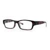 Fancy Narrow Rectangle Spring Hinge Light Weight Plastic Reading Glasses