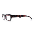 Fancy Narrow Rectangle Spring Hinge Light Weight Plastic Reading Glasses