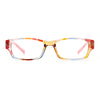 Fancy Narrow Rectangle Spring Hinge Light Weight Plastic Reading Glasses