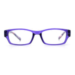Fancy Narrow Rectangle Spring Hinge Light Weight Plastic Reading Glasses