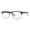 Classic Half Rim Contemporary Fashion Rectangle Powered Reading Glasses