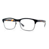 Classic Half Rim Contemporary Fashion Rectangle Powered Reading Glasses