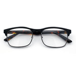 Classic Half Rim Contemporary Fashion Rectangle Powered Reading Glasses