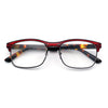 Classic Half Rim Contemporary Fashion Rectangle Powered Reading Glasses