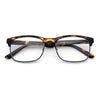 Classic Half Rim Contemporary Fashion Rectangle Powered Reading Glasses