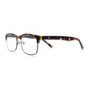 Classic Half Rim Contemporary Fashion Rectangle Powered Reading Glasses