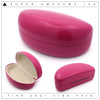 Spring Closure Oversized Pop Color Oval Eyewear Carrying Hard Case