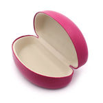 Spring Closure Oversized Pop Color Oval Eyewear Carrying Hard Case