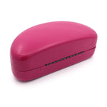 Spring Closure Oversized Pop Color Oval Eyewear Carrying Hard Case