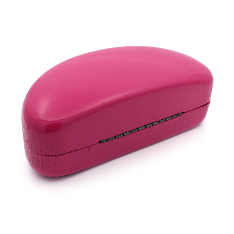 Spring Closure Oversized Pop Color Oval Eyewear Carrying Hard Case