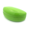 Spring Closure Oversized Pop Color Oval Eyewear Carrying Hard Case