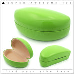 Spring Closure Oversized Pop Color Oval Eyewear Carrying Hard Case