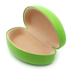 Spring Closure Oversized Pop Color Oval Eyewear Carrying Hard Case