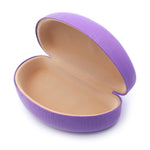 Spring Closure Oversized Pop Color Oval Eyewear Carrying Hard Case