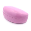 Spring Closure Oversized Pop Color Oval Eyewear Carrying Hard Case