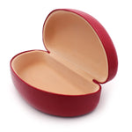 Spring Closure Oversized Pop Color Oval Eyewear Carrying Hard Case