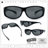 Polarized Womens Small Snug Rhinestone Studded OTG Fit Over Sunglasses