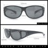 Polarized Womens Small Snug Rhinestone Studded OTG Fit Over Sunglasses