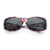 Polarized Rhinestone Geometric 55mm Translucent Plastic Fit Over Sunglasses