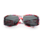 Polarized Rhinestone Geometric 55mm Translucent Plastic Fit Over Sunglasses