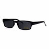 Mens New Small Face Snug Fit Color Lens Rectangular Plastic Frame Sunglasses