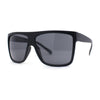 SA106® All Black Lemo Super Dark Flat Top Mob Oversized Rectangular Sunglasses