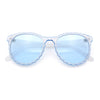 SA106 Womens Ruffled Edge Horn Rim Hipster Fashion Sunglasses