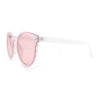 SA106 Womens Ruffled Edge Horn Rim Hipster Fashion Sunglasses
