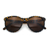 SA106 Womens Ruffled Edge Horn Rim Hipster Fashion Sunglasses
