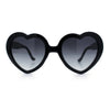 Womens Rusta Rainbow Mirror Lens Plastic Frame Heart Shape Sunglasses