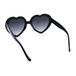 Womens Rusta Rainbow Mirror Lens Plastic Frame Heart Shape Sunglasses