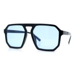 Mens Octagon Geometric Plastic Racer Mob Pilots Sunglasses
