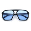 Mens Octagon Geometric Plastic Racer Mob Pilots Sunglasses