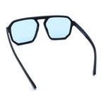 Mens Octagon Geometric Plastic Racer Mob Pilots Sunglasses